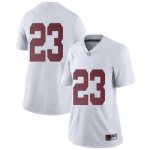 Women's Alabama Crimson Tide #23 Jarez Parks White Limited NCAA College Football Jersey 2403XKNG6